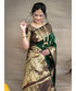 Vasthrlay Banarasi Kanjivaram Kanchipuram Wedding Saree With Blouse Piece