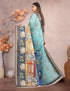 Vasthrlay Women's Cotton Kalamkari Wedding Saree With Blouse Piece