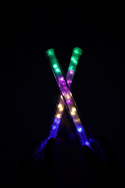 Anshri Light Dandiya Stick | Garba Sticks With Silver Color