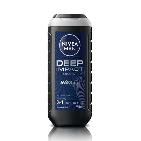 Nivea Men's Shower Gel Deep Impact Cleansing Body Wash