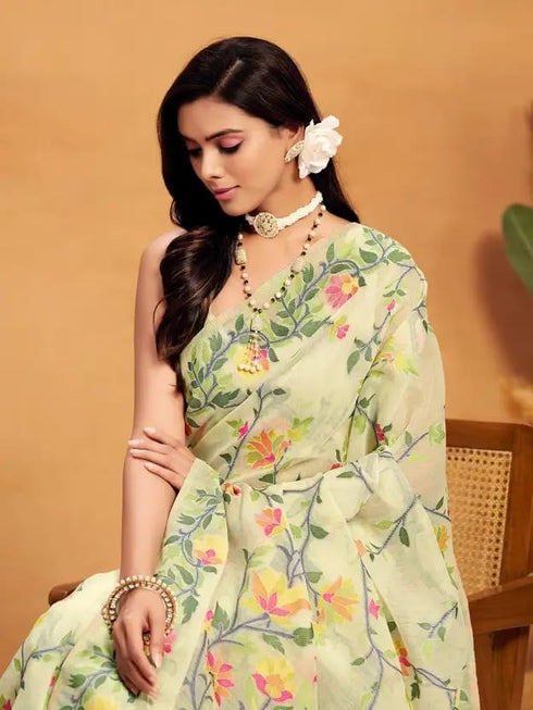 Vasthrlay Printed Kalamkari Matcching Unstitched