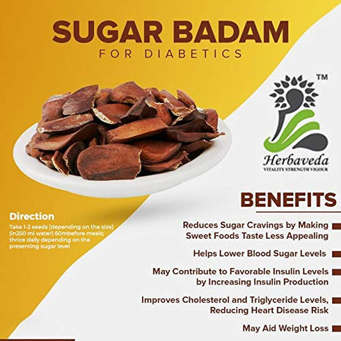 Herbaveda- SUGAR BADAM KADWA - 100g