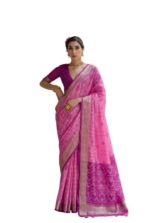 Vasthrlay Silk Saree Floral Patola Design