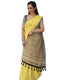 Vasthrlay Yellow Striped Premium Unstitched