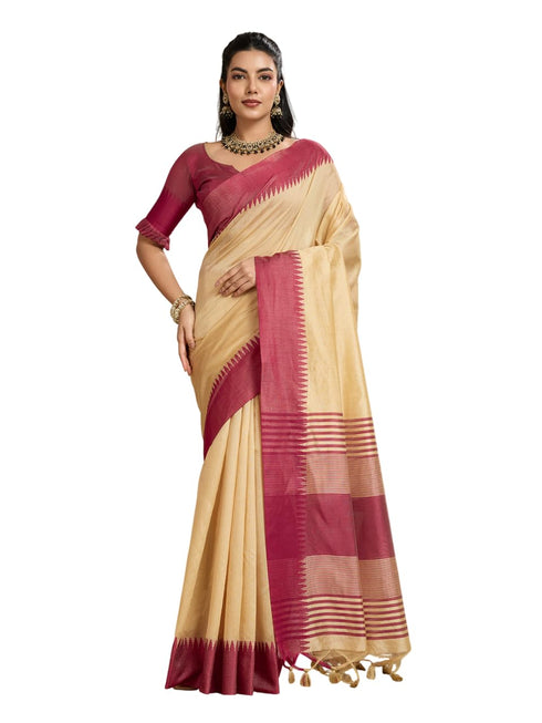 Vasthrlay Traditional Contrast Weaving
