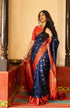 Vasthrlay Purple Banarasi Wedding Saree