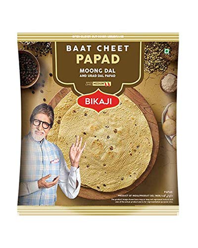 BIKAJI Moong Dal Papad Meduim Spicy /Baat Cheet papad (Medium Spice)