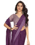 Vasthrlay Printed Pleated Unstitched White Saree