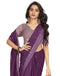 Vasthrlay Printed Pleated Unstitched White Saree