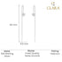 CLARA 925 Sterling Silver Sui Dhaga Threader Earrings Cute