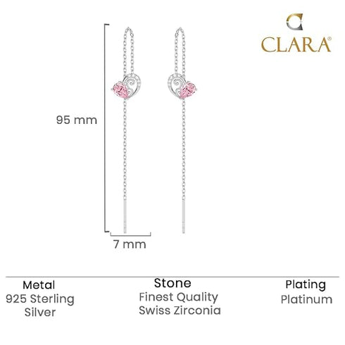 CLARA 925 Sterling Silver Sui Dhaga Threader Earrings Zita