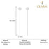 CLARA 925 Sterling Silver Drop Earrings