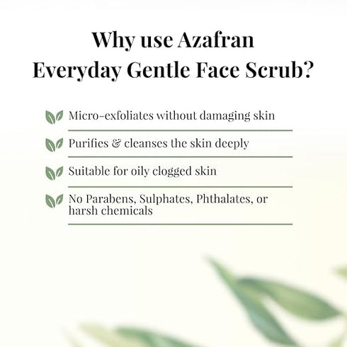 Azafran Organics Everyday Gentle Face Scrub