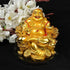 HC VILLA Feng Shui Laughing Buddha Happy Man for Happiness and Money Wealth Sitting on Chair