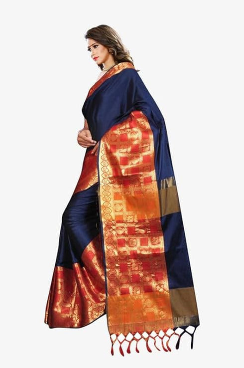 Vasthrlay Banarasi Freesize Ethnic Wear