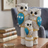 Lucky Owl Statue for Good Luck & Prosperity | Antique Multicolour Owl Showpiece for Home & Office Decor