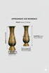 Brass Peacock Engraved Flower Vase 18 cm