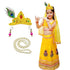 Krishna and Radha Dress For Kids With Accessories Mukut