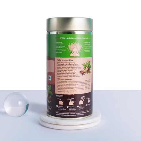 Organic India Tulsi Masala Chai Powder Tin