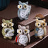 Miniature Owl Showpiece Statue Toys Decorative Items for Home Decor