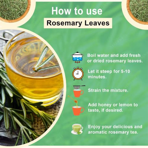NatureVit Dried Rosemary Leaves Pure Herb for Cooking & Hair Care