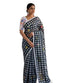 Vasthrlay Checks Floral Tassel Lightweight