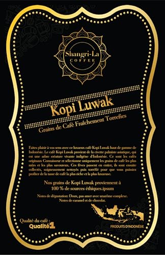 Shangri-La Coffee Wild Kopi Luwak Coffee Whole Beans