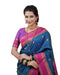 Vasthrlay Kanjivaram Jamun Red Contrast Traditional
