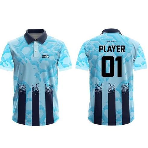 Dika Sports Custom Cricket T-Shirt With Name Personalized Team Jersey Breathable Quick Dry Mens Sportswear