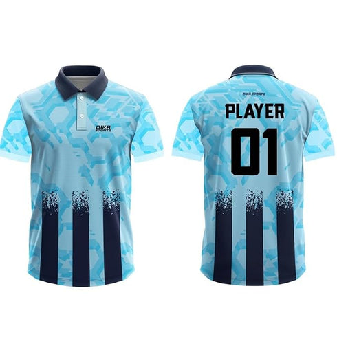 Dika Sports Custom Cricket T-Shirt With Name Personalized Team Jersey Breathable Quick Dry Mens Sportswear