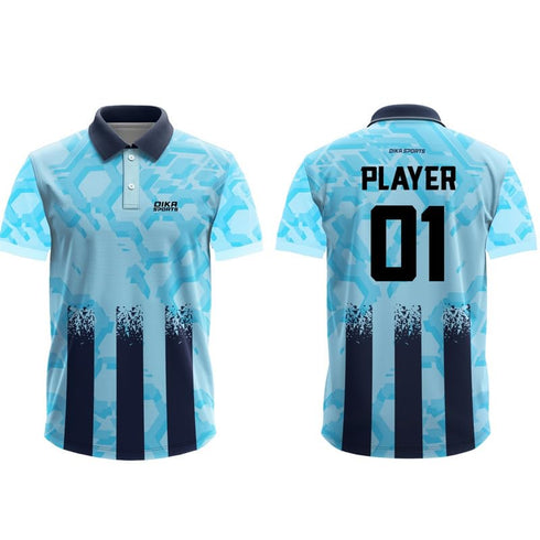 Dika Sports Custom Cricket T-Shirt With Name Personalized Team Jersey Breathable Quick Dry Mens Sportswear