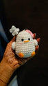 Cute Crochet Chick Keychain