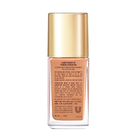Lakme 9To5 Primer + Matte Perfect Cover Foundation 25ml