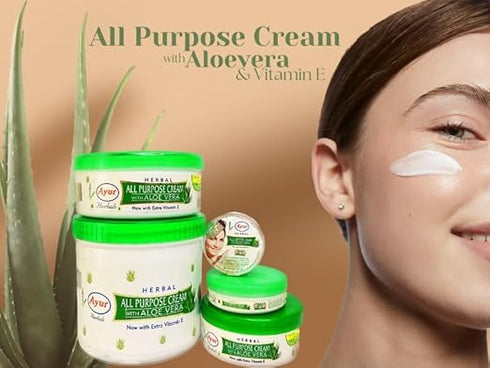 Ayur Herbals Herbal All Purpose Cream With Aloe Vera - 500ml