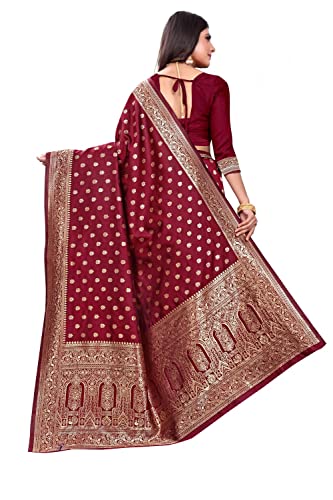 Vasthrlay Banarasi Kanjivaram Wedding Paithani Saree With Blouse Piece