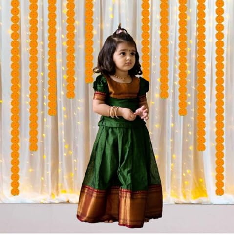 Vasthrlay Kids Pattu Pavadai Baby Silk Lehenga Choli For Girls
