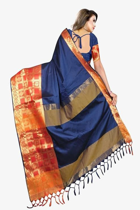 Vasthrlay Banarasi Freesize Ethnic Wear