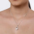Clara 925 Sterling Silver Real Pearl Pendant chain