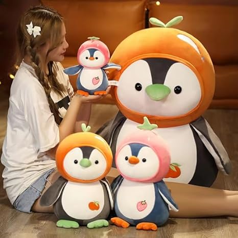 SCOOBA Baby Penguin Soft Toy 25 cm (Strawberry)