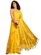Vasthrlay Floral Tassels Yellow Traditional