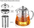 VICTUS ESTORE Glass Teapot with Removable Infuser
