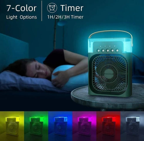 Portable Table Mist Fan with 5 Hole Spray