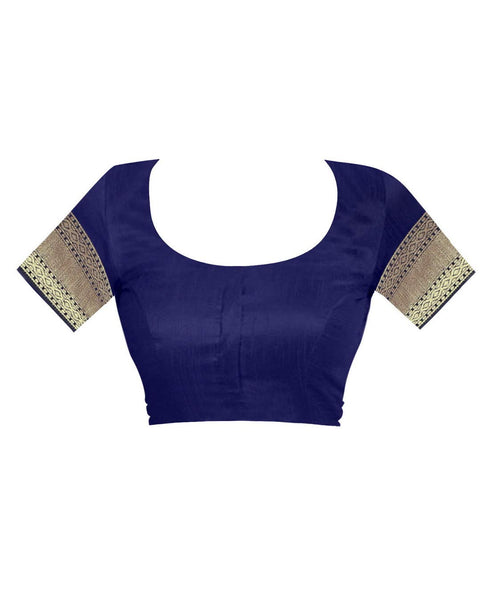 Vasthrlay Royal Blue San Pari Saree