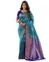 Vasthrlay Banarasi Kanjivaram Unstitched Beige Saree