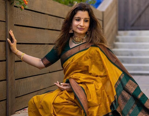 Vasthrlay Kanjivaram Cotton Blouse Ethnic Wear