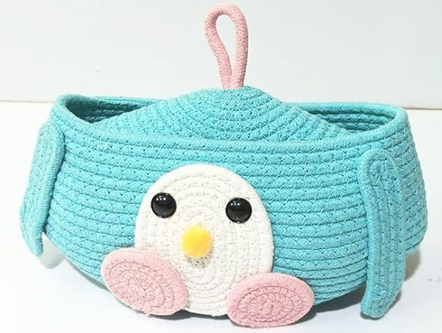 Multi-Purpose Cute Jute Basket with Lid Storage Baskets