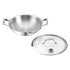 Healux 28cm Tiana Triply Wok with Glass Lid - 3.5L