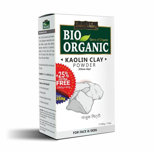 Indus Valley Bio Organic Kaolin Powder For Skin Face Mask