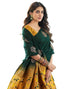 Vasthrlay Jacquard Kanjivaram Unstitched Pista Green Saree