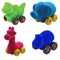 Rubbabu Bright Colour Micro Aniwheelies Set